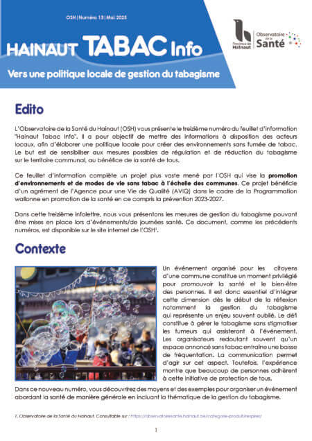 Hainaut Tabac Info N°13